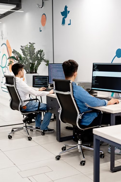 Custom software in an office